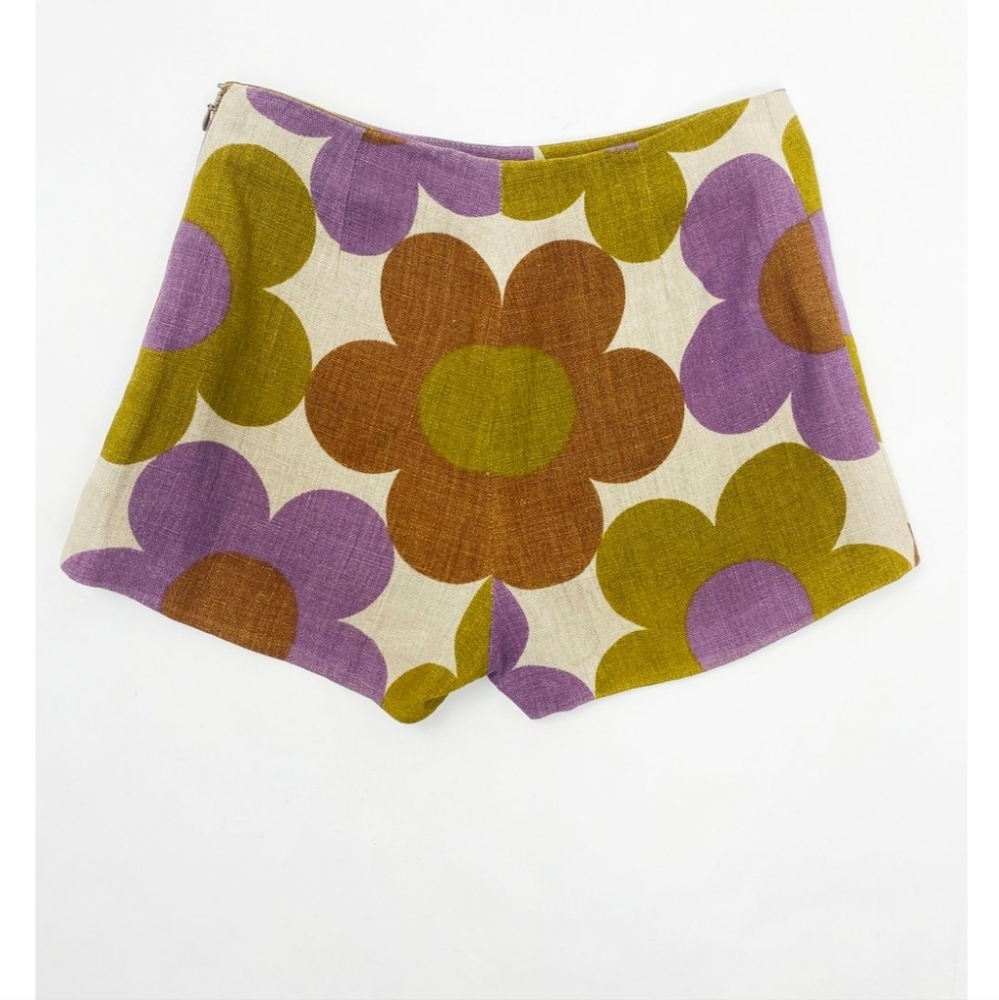 Vintage Celine Linen Shorts size 38 Runway Displayed